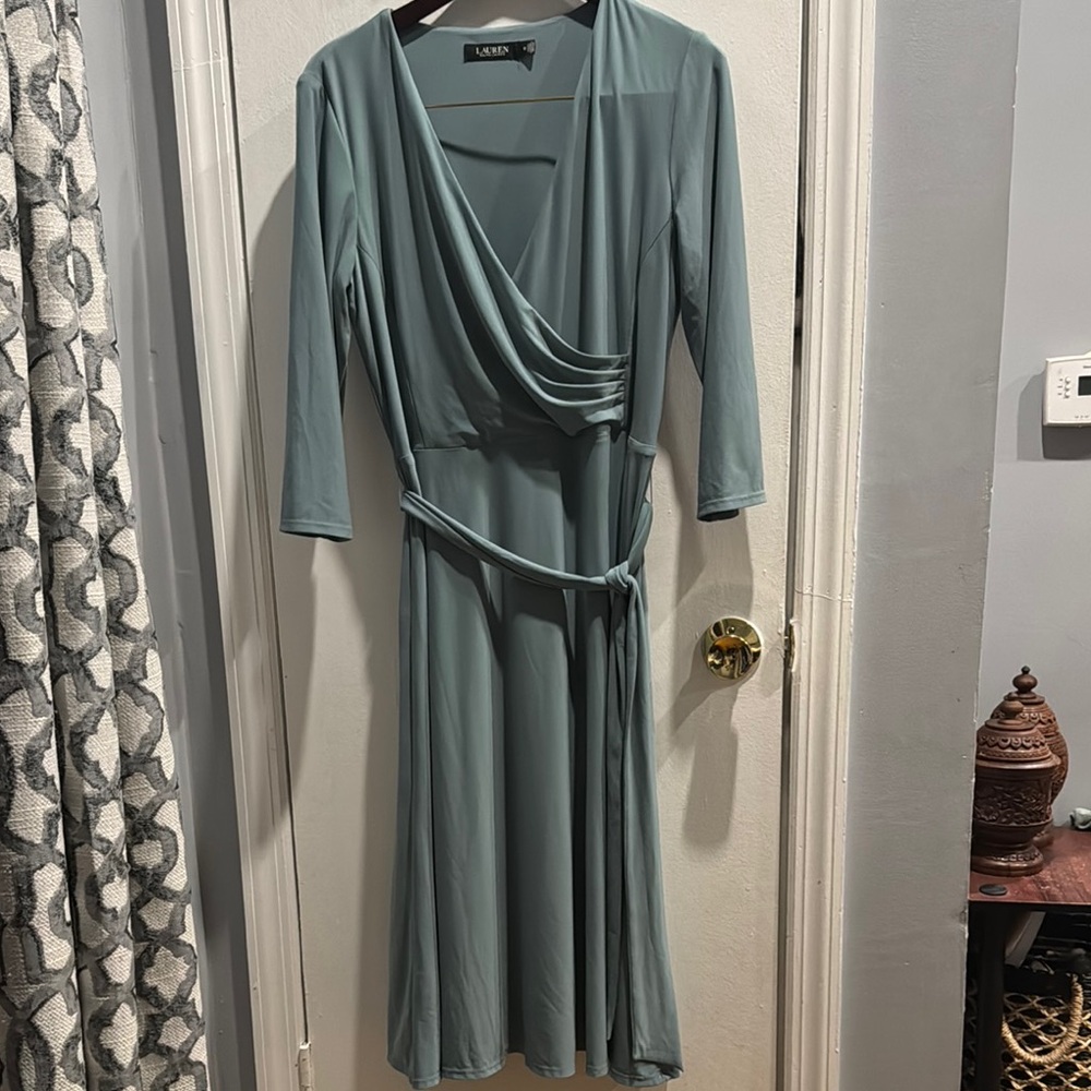 Lauren Ralph Lauren Soft Teal Dress